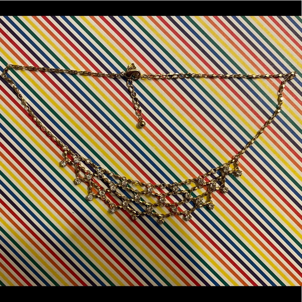 Gold & Diamond Bib Necklace